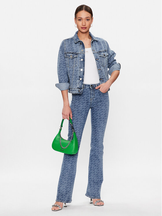 PINKO Pinko Teksad Flora 100561 A0Q0 Sinine Flare Fit
