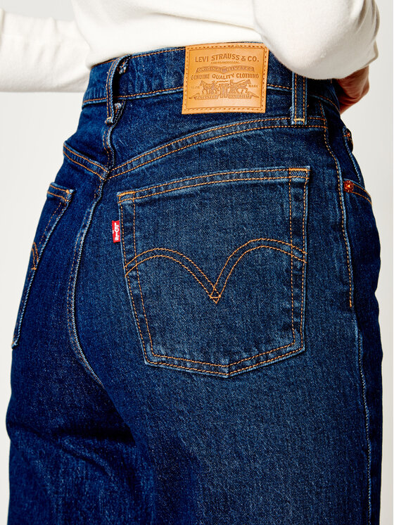 Levi's® Levi's® Дънки Straight Leg Ribcage Straight Ankle 72693-0002 Тъмносин Regular Fit