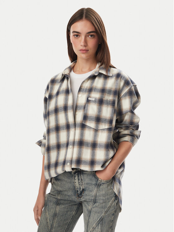 Guess Jeans Guess Jeans Košile W5BH40 WGMH1 Modrá Regular Fit