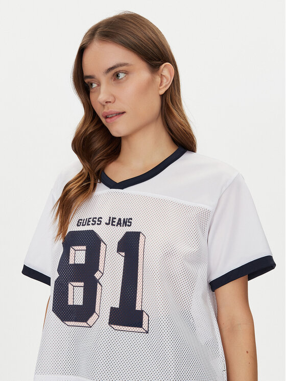 Guess Guess Póló W5GI59 KCTE2 Fehér Regular Fit