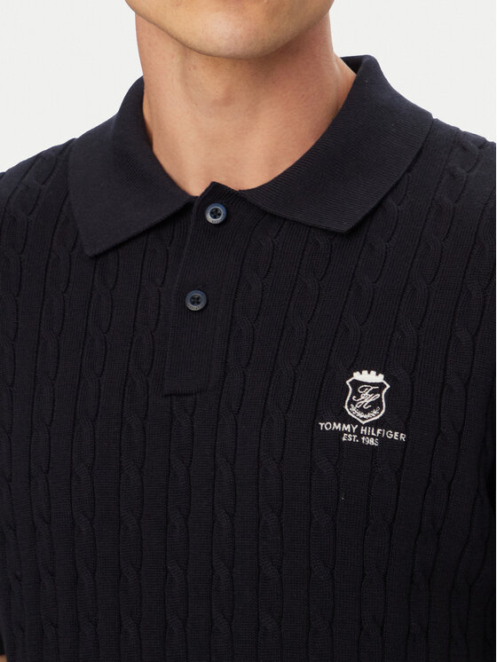 Tommy Hilfiger Tommy Hilfiger Polo MW0MW42788 Tumši zils Regular Fit