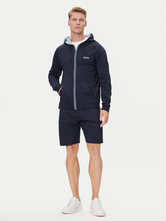 BOSS BOSS Pulóver Authentic 50545573 Sötétkék Regular Fit