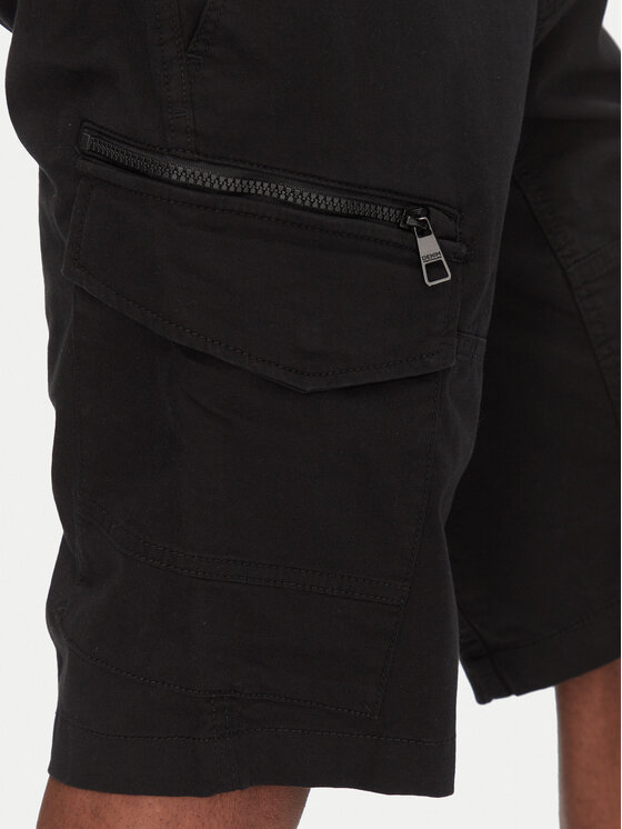 Tom Tailor Denim Tom Tailor Denim Šortky z materiálu 1044836 Černá Regular Fit