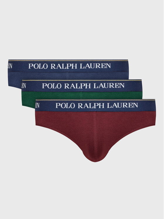 Polo Ralph Lauren Lot de 3 slips 714840543010 Multicolore Modivo.fr