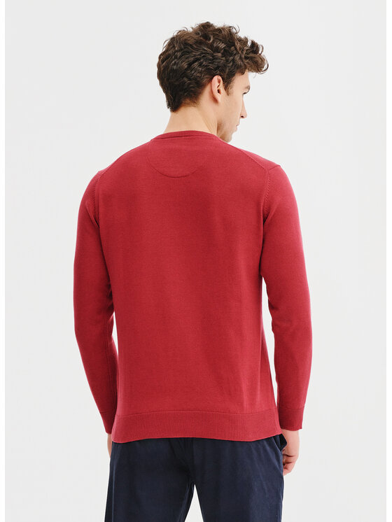 Pako Lorente Pako Lorente Sweter P25SB-2X-001 Czerwony Classic Fit