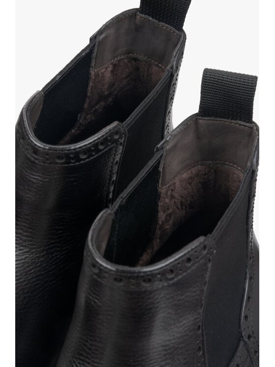 Estro Estro Μποτάκια με λάστιχο ER00116142 Μαύρο