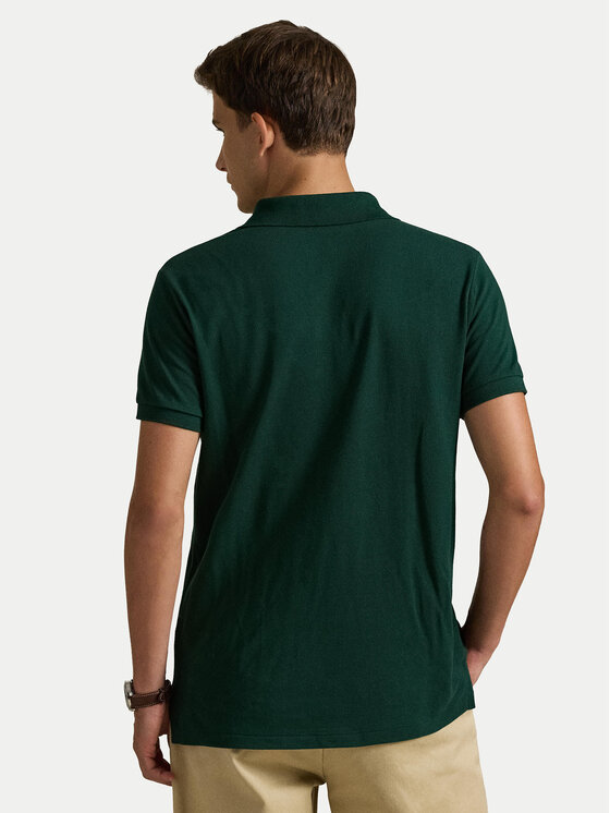 Polo Ralph Lauren Polo Ralph Lauren Тениска с яка и копчета Core Replen 710782592 Зелен Custom Slim Fit