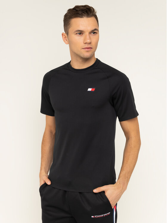 Tommy Sport Tommy Sport T-Shirt Back Logo S20S200267 Černá Regular Fit