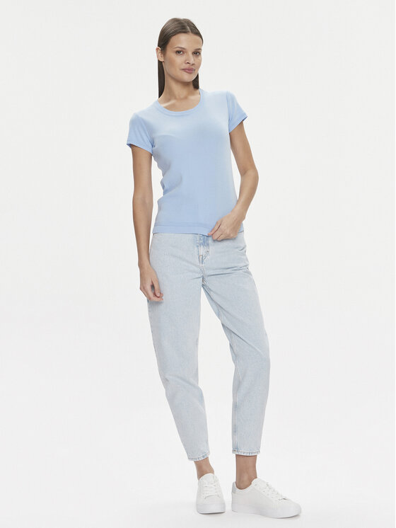 United Colors Of Benetton United Colors Of Benetton T-shirt 1091D1M10 Celeste Regular Fit