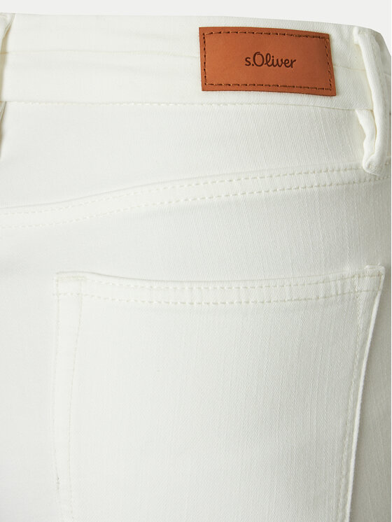 s.Oliver s.Oliver Traperice 2140833 Bijela Slim Fit