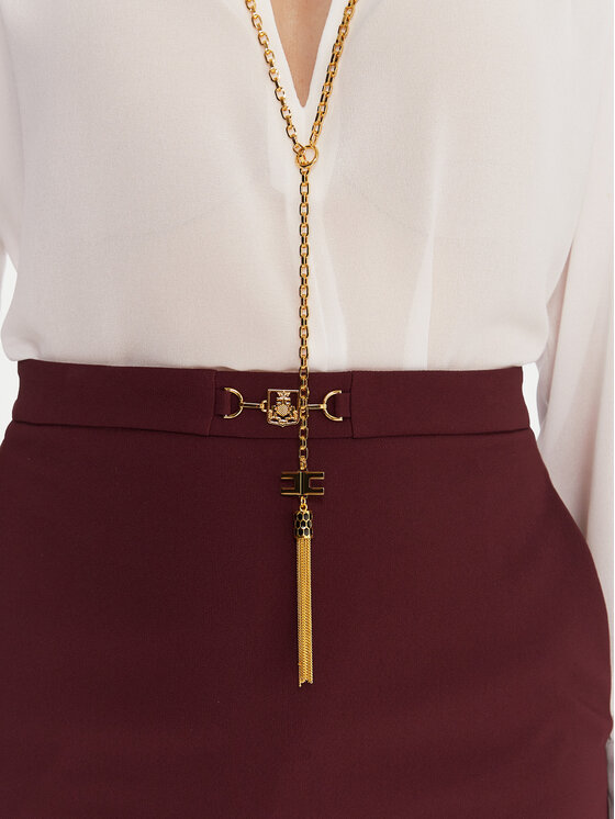 Elisabetta Franchi Elisabetta Franchi Pluus CA-133-57E2-V400 Valge Regular Fit