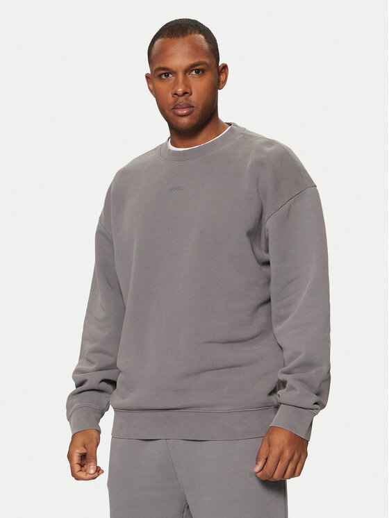 HUGO HUGO Majica dugih rukava Dopaly 50540920 Siva Regular Fit
