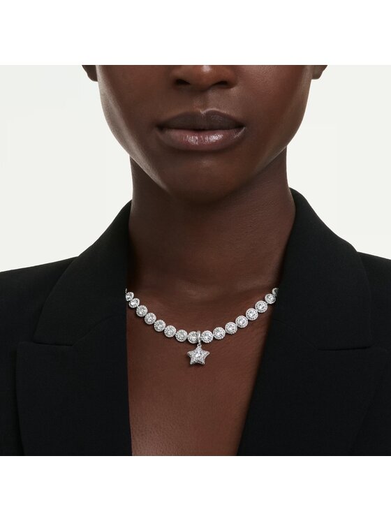 Fugart Fugart Naszyjnik Charms SWAROVSKI Sublima gwiazdka 5760562 Srebrny