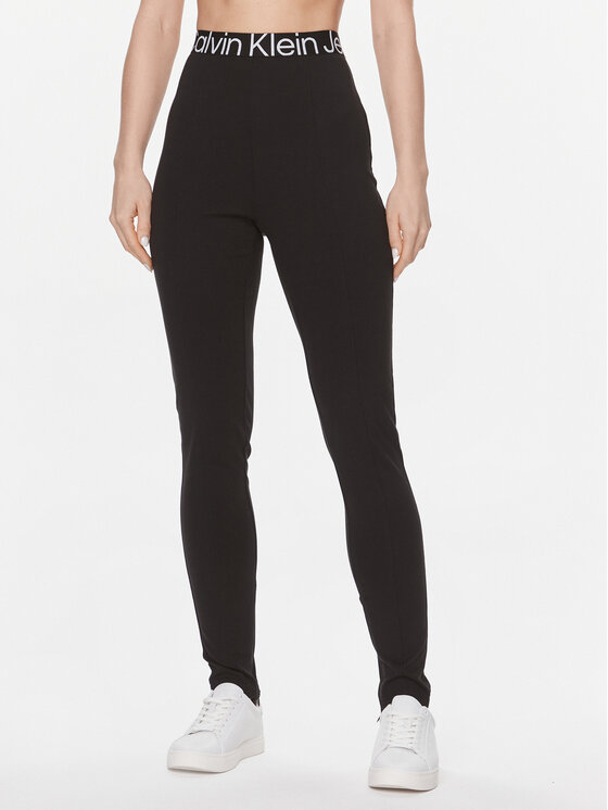 Calvin Klein Jeans Legíny J20J222601 Čierna Slim Fit