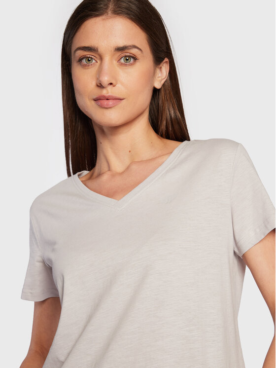 4F 4F T-Shirt H4Z22-TSD352 Szary Oversize