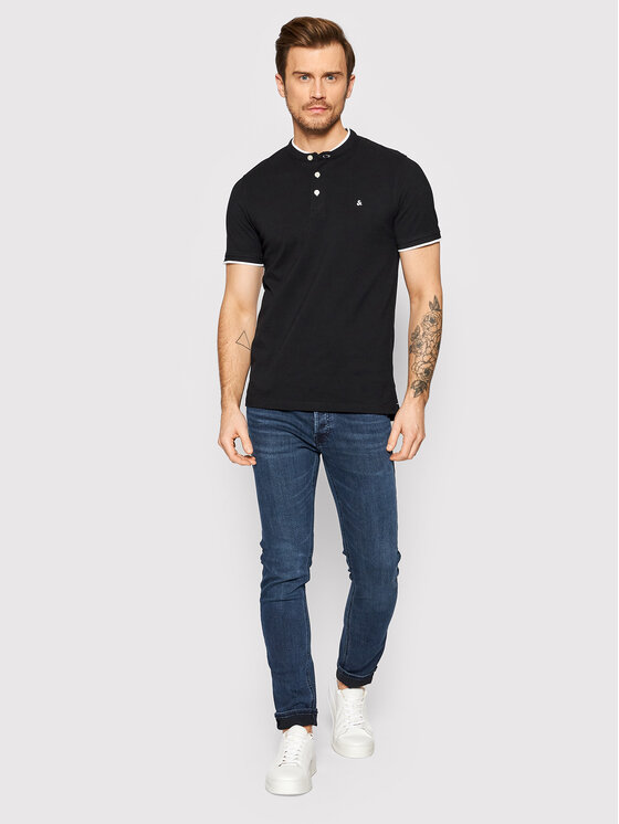 Jack&Jones Jack&Jones Polo Paulos 12199711 Crna Regular Fit
