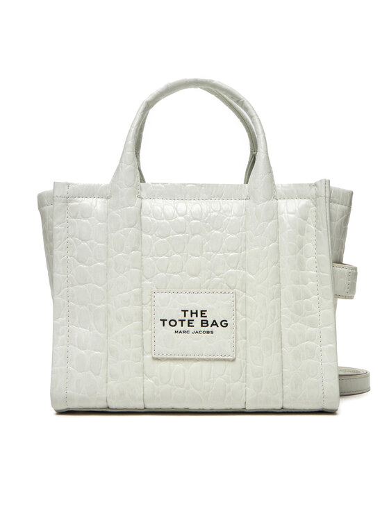 Geantă Marc Jacobs The Croc Embossed Tote Bag H022L01RE22 Écru
