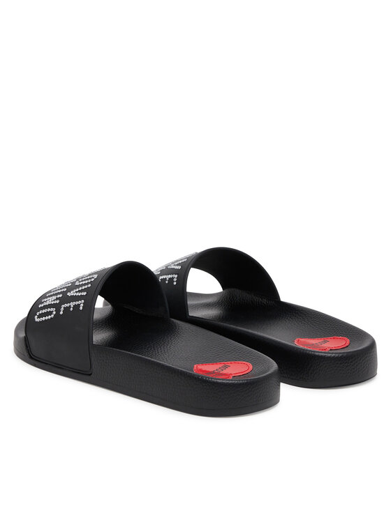 LOVE MOSCHINO LOVE MOSCHINO Klapki JA28122G0MI13000 Czarny