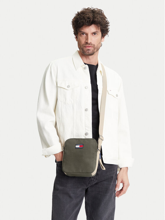 Tommy Jeans Tommy Jeans Τσαντάκι Tjm Retro Cool Reporter AM0AM13277 Χακί