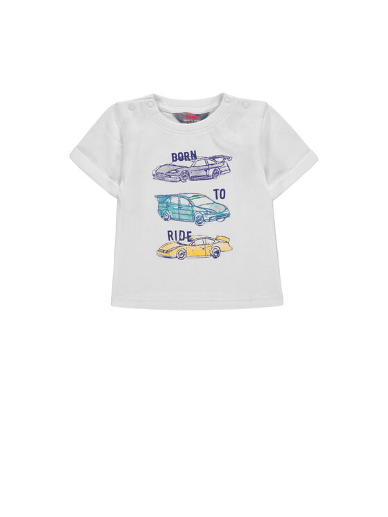 Kanz Kanz T-Shirt 1912651-1000 Biały Basic Fit