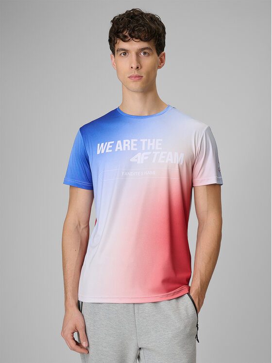 4F 4F T-Shirt TEAMWEAR Kolorowy Regular Fit