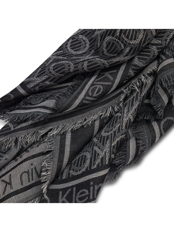 Calvin Klein Calvin Klein Хустка Monogram Jacquard Scraf K60K608779 Сірий