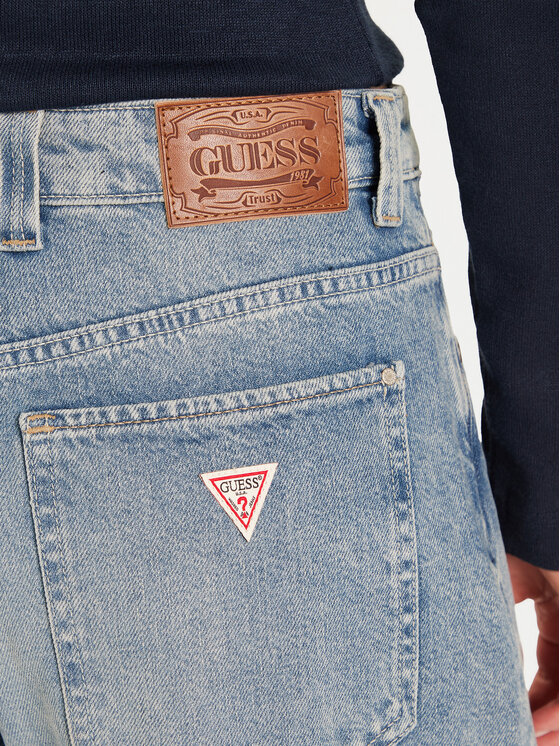 Guess Guess Jeansy W5BA2L D0742 Modrá Baggy Fit