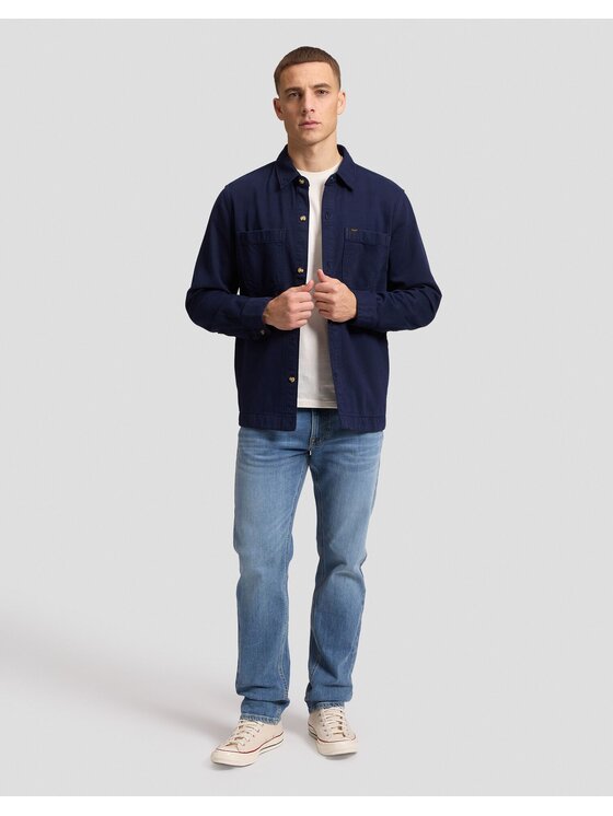 Lee Lee Koszula CAROLINA OVERSHIRT Niebieski Relaxed Fit