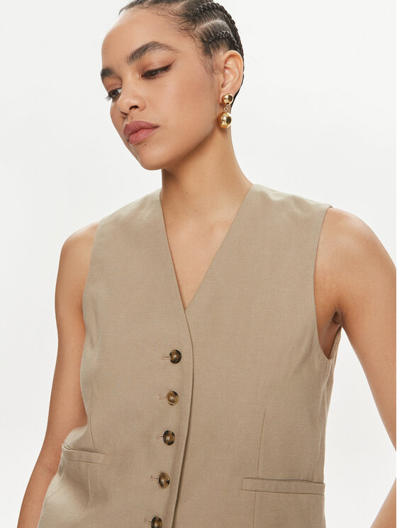 Herskind Herskind Obleková vesta Mister 5113840 Béžová Regular Fit