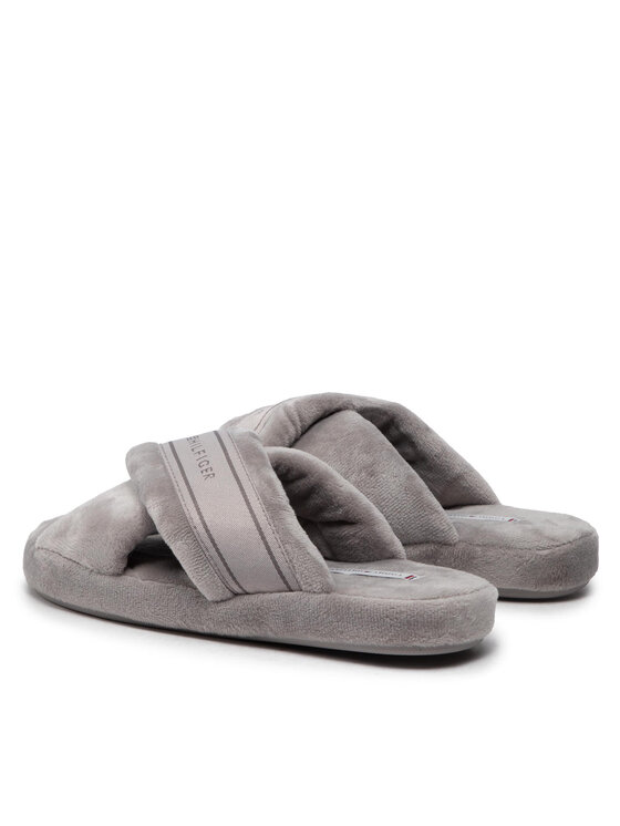 Tommy Hilfiger Tommy Hilfiger Papuče Comfy Home Slippers With Straps FW0FW06587 Siva
