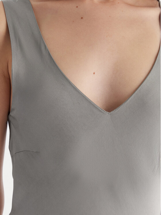 ViCOLO ViCOLO Koktejlové šaty TF0247 Sivá Regular Fit
