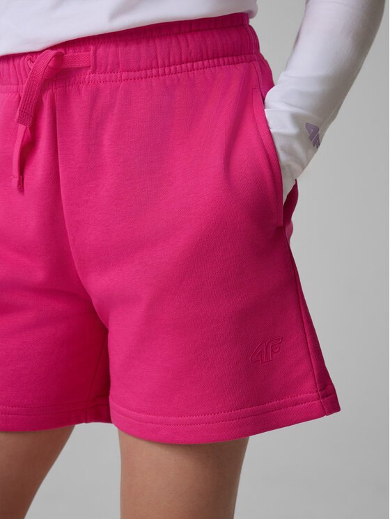 4F 4F Szorty sportowe BASIC+ Różowy Regular Fit