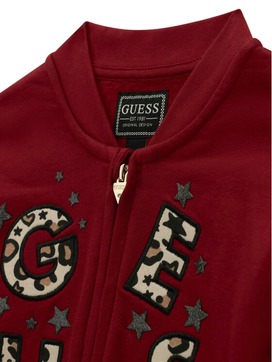 Guess Guess Sweatshirt K6BQ03 K5895 Dunkelrot Regular Fit