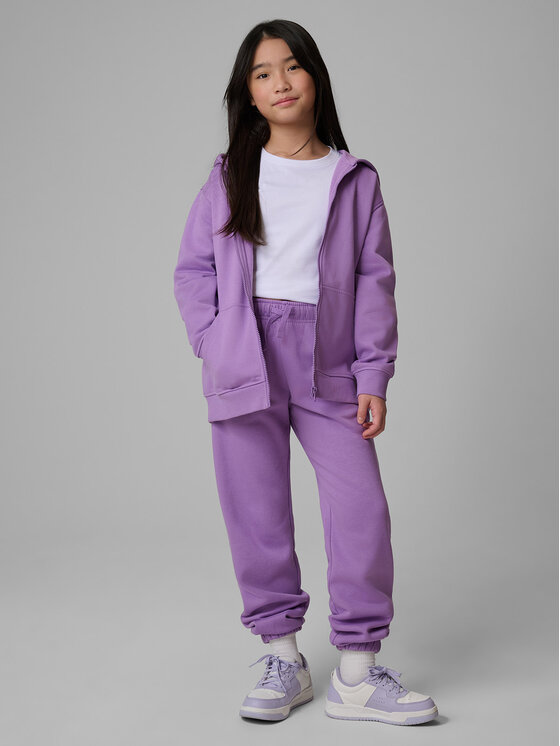 4F 4F Bluza BASIC+ Fioletowy Loose Fit