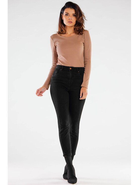 Infinite You Infinite You Bluzka M284 Beżowy Basic Fit