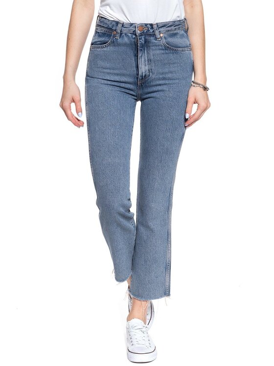 Wrangler Wrangler Jeansy RETRO STRAIGHT Niebieski Straight Fit
