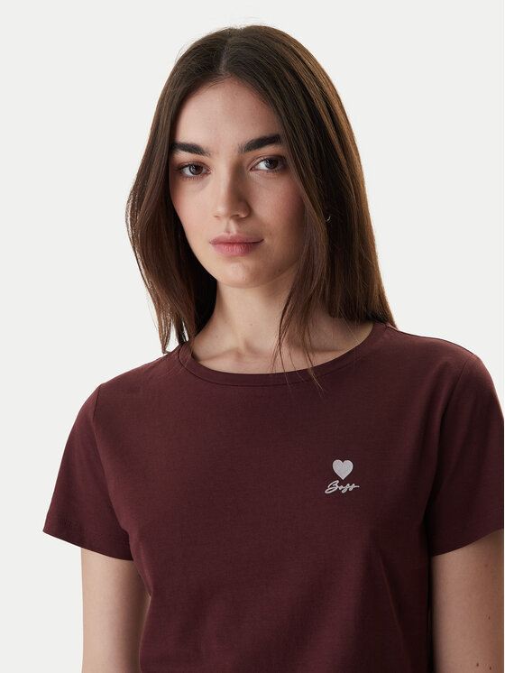 BOSS BOSS T-Shirt 50556994 Hnědá Regular Fit