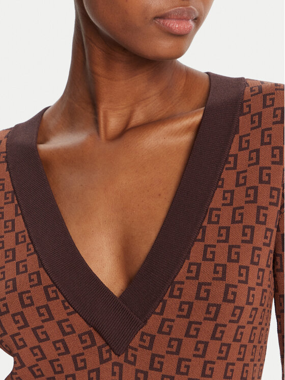 Gaudi Gaudi Sweter 521FD53025 Brązowy Regular Fit