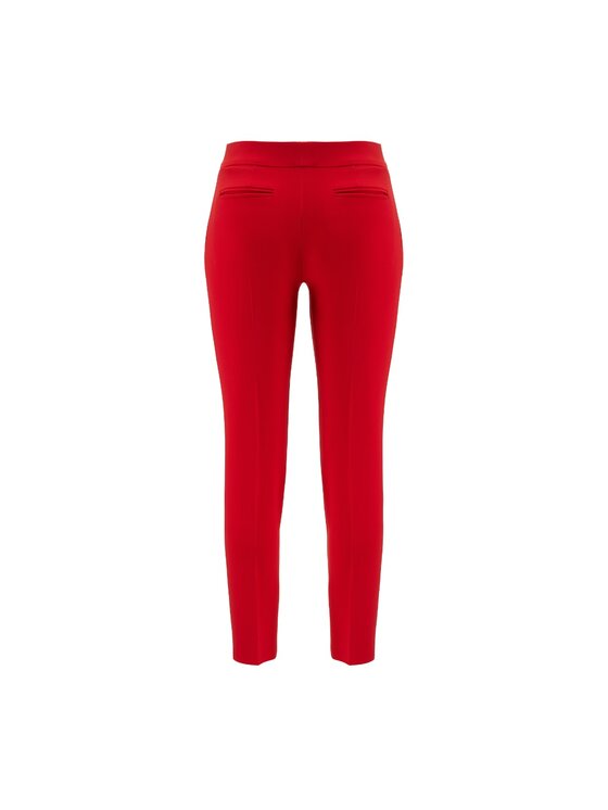 La Mania La Mania Spodnie garniturowe NICY 2 2 Czerwony Classic Fit