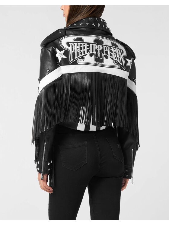 PHILIPP PLEIN PHILIPP PLEIN Giacca di pelle 26381 Nero