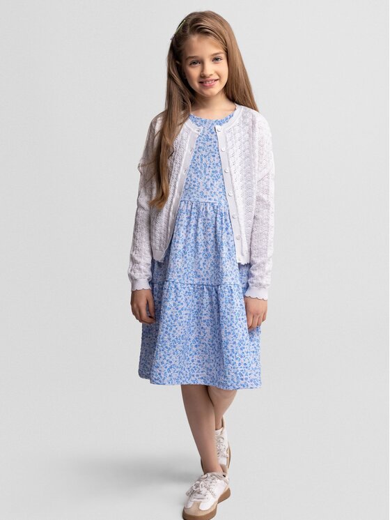 minoti minoti Kardigan 30KNIT155 Biały Regular Fit