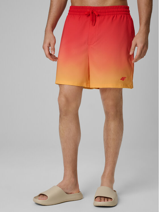 4F 4F Szorty kąpielowe SWIMWEAR Czerwony Regular Fit