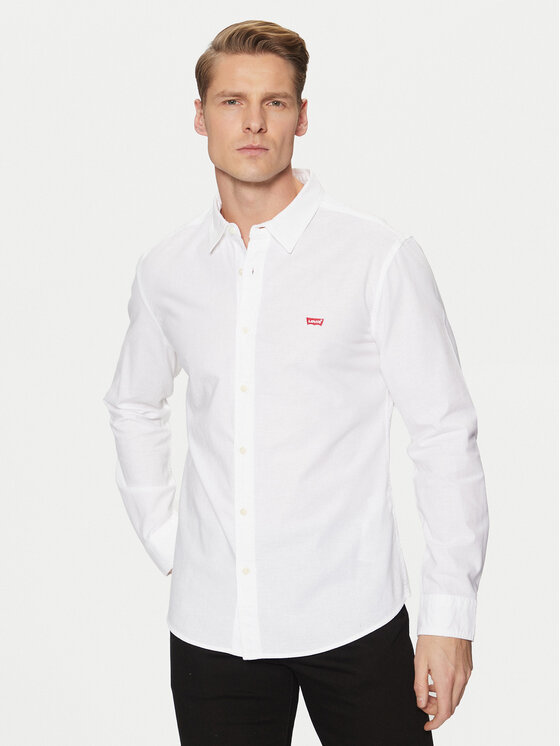 Levi's® Levi's® Cămașă Long Sleeved Shirt 86625-0002 Alb Slim Fit