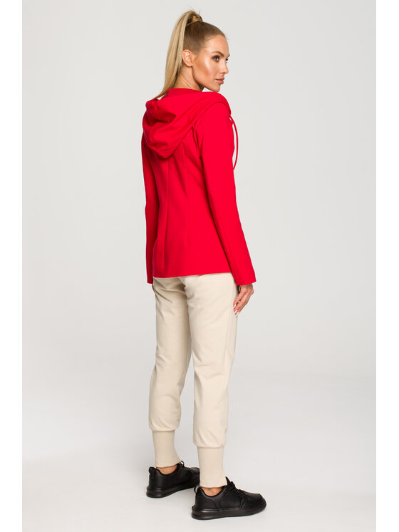Made of Emotion Made of Emotion Marynarka M691 Czerwony Casual Fit
