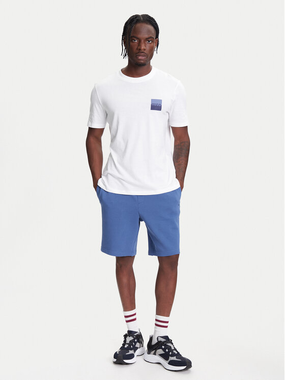 HUGO HUGO T-krekls Dapusi 50544458 Balts Regular Fit