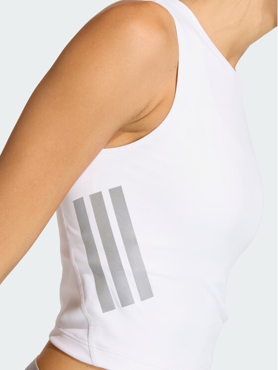 adidas adidas Koszulka techniczna adi365 Iconic Running Crop Biały Fitted Fit
