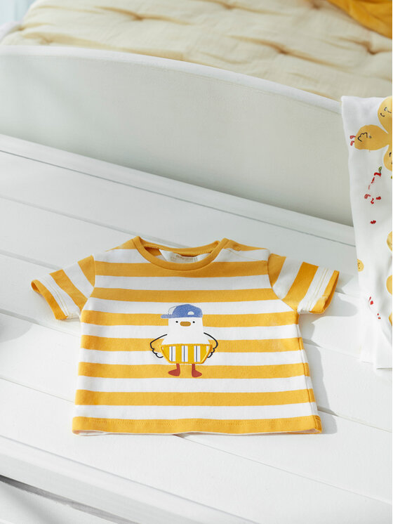 Mayoral Mayoral T-shirt 01003 Žuta Regular Fit