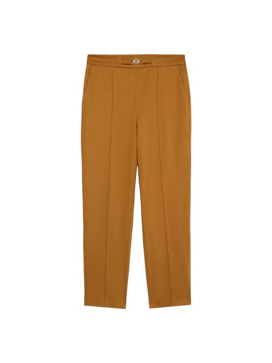 Oltre Oltre Pantaloni di tessuto P734R008768N012 Marrone Regular Fit