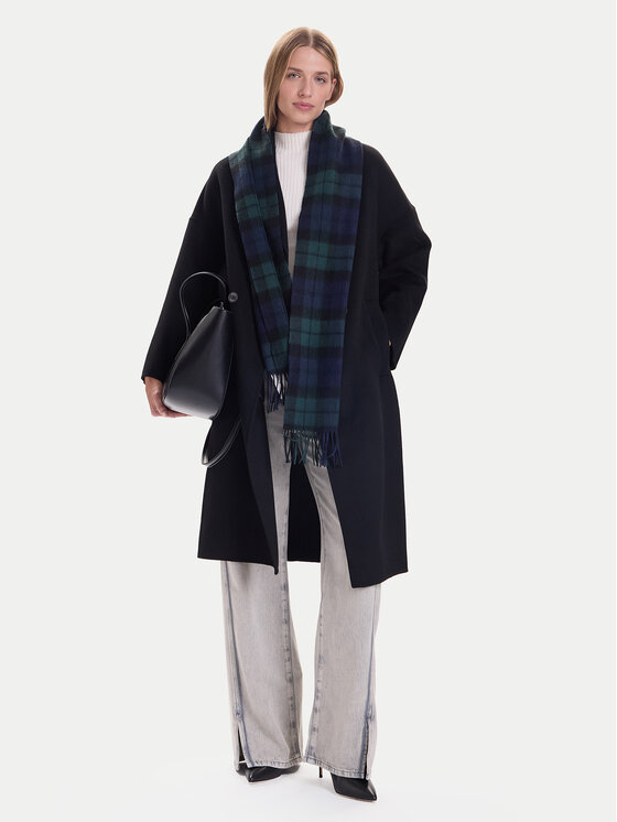 ViCOLO ViCOLO Vuneni kaput TF0003 Crna Regular Fit