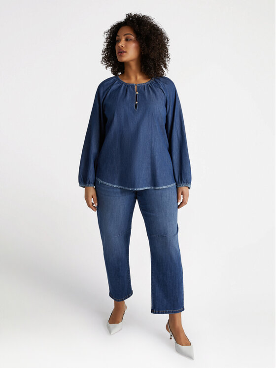 Fiorella Rubino Fiorella Rubino Blusa 2716T002199N034 Blu Regular Fit